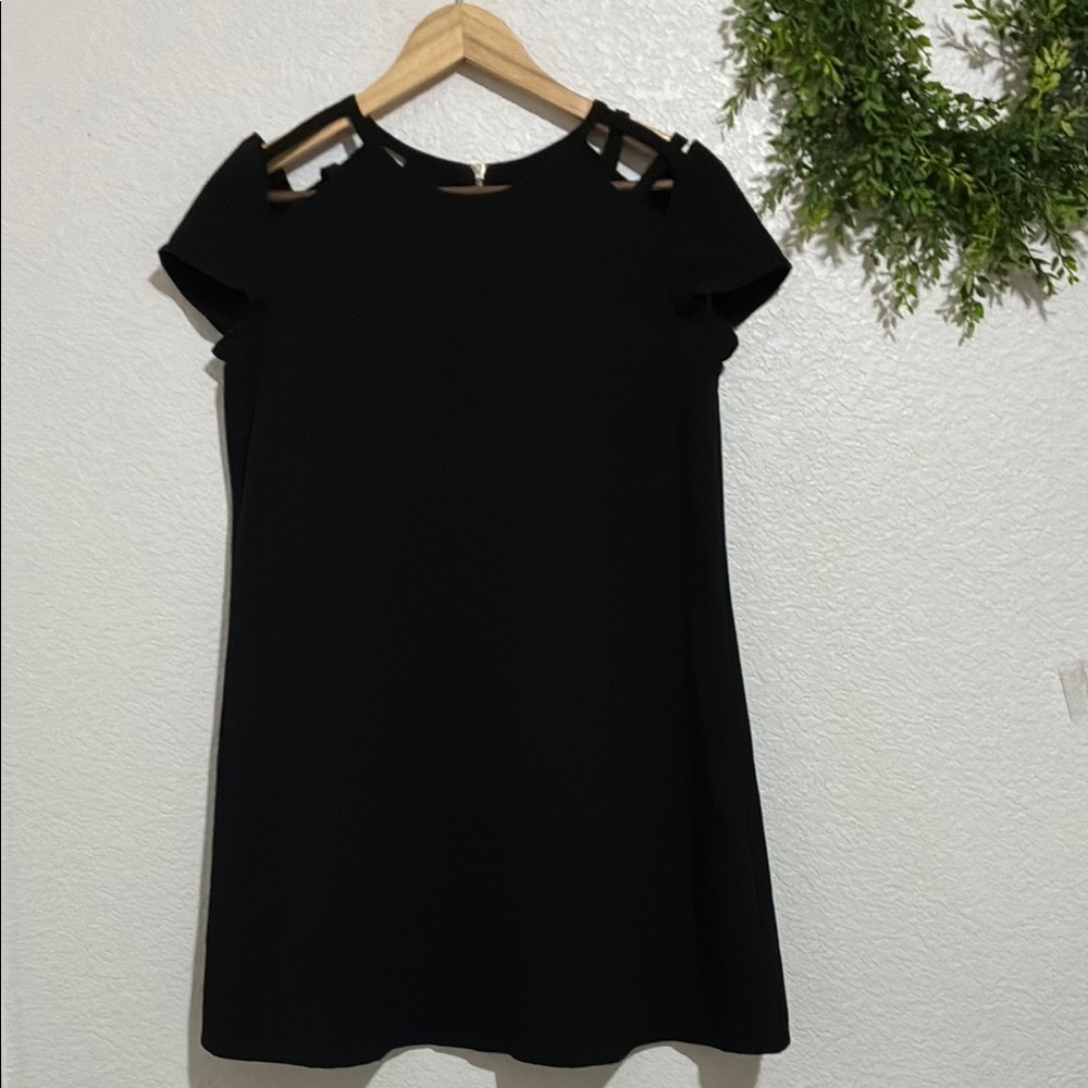 Speechless Black Dress With Cut Out Detail on Shoulders